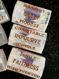 Vices & Virtues Personality Dice - Ghost Spores