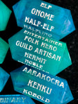 Character Creation Dice - Teal Waters III