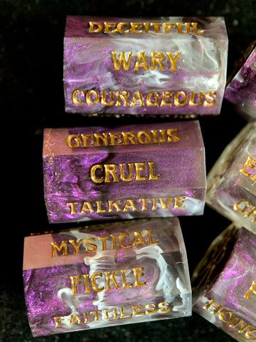 Vices & Virtues Personality Dice - Amethystish