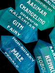 Character Creation Dice - Teal Waters III