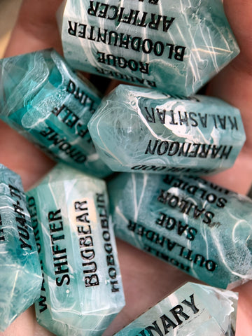 Character Creation Dice - Sea Foam
